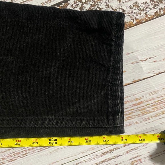 Levi's Retro 551 Relaxed Fit Tapered Leg Mom Jeans Black Women's Size 14 - Picture 11 of 16